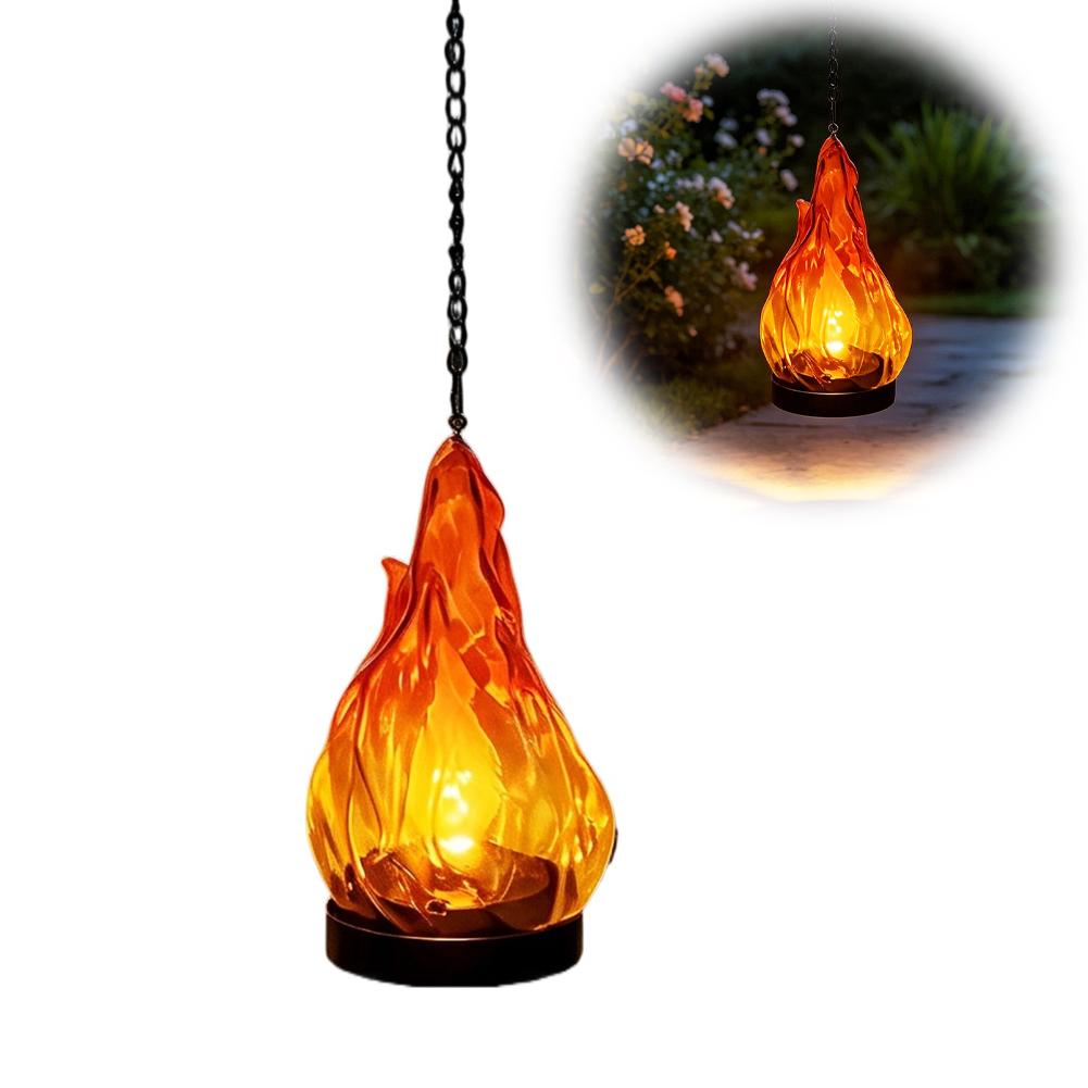 Outdoor Lighting Effects - LED Flickering Flame Lantern IP65 Waterproof