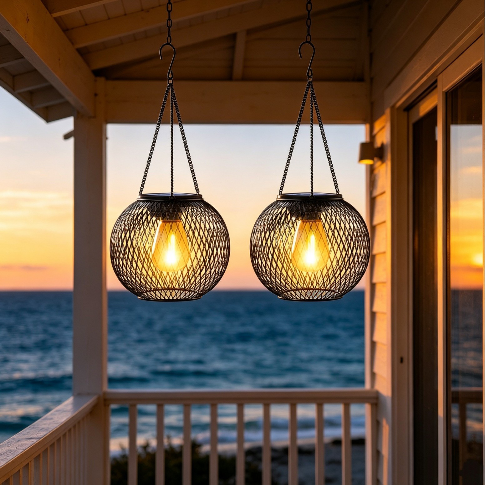 Solar Powered LED Hanging Floo - огляд і ціна Outdoor Lighting And Landscape
