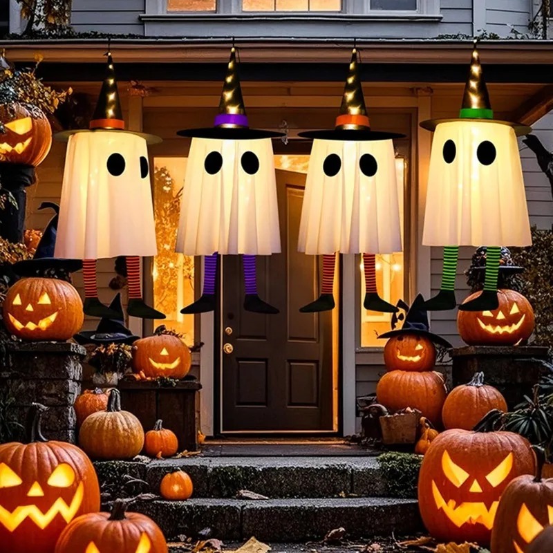 Halloween Hanging Ghost Decora - огляд і ціна Outdoor Lighting Effects