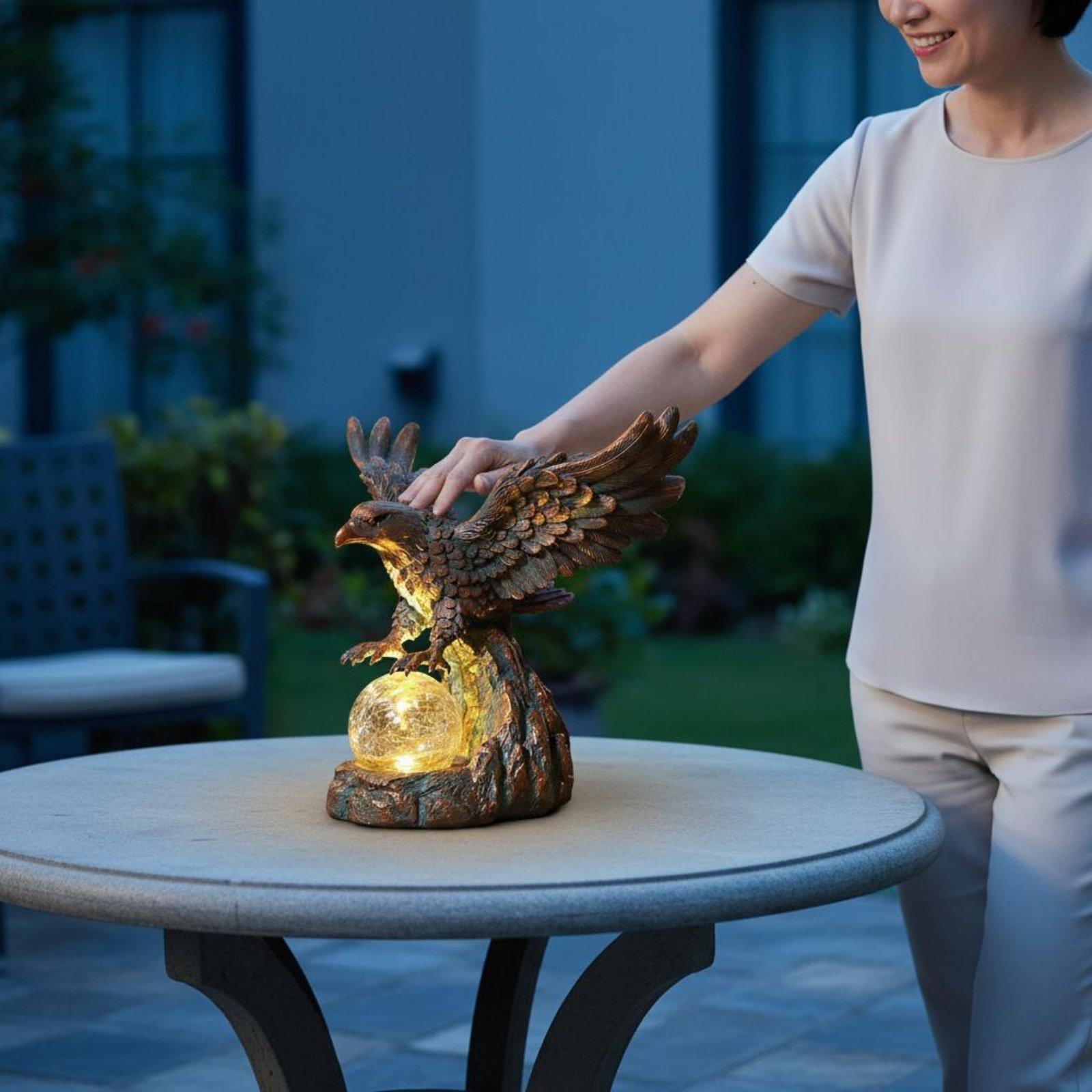 Solar Eagle Statue Light Water - огляд і ціна Outdoor Lighting Pathway