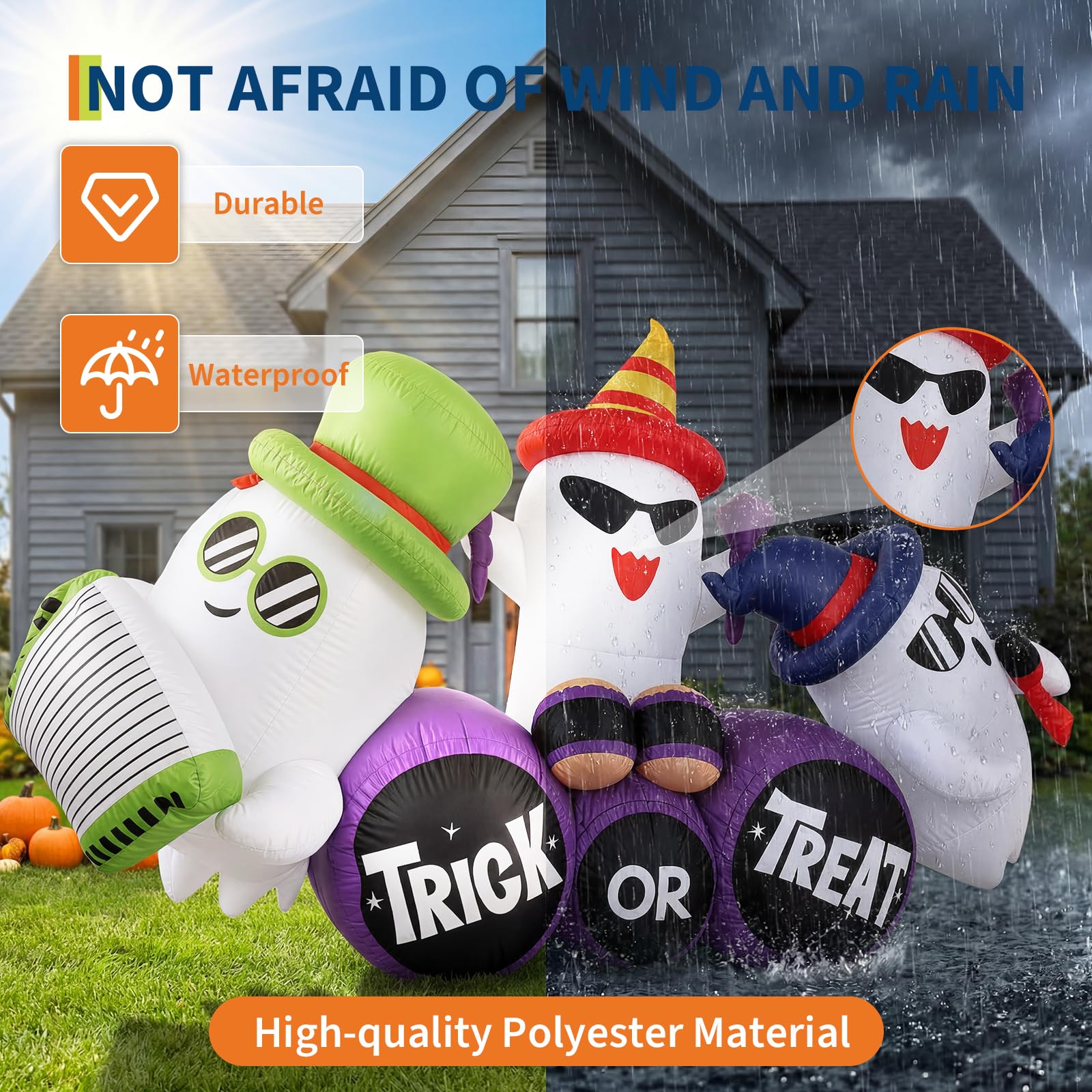 240cm Inflatable Halloween Spi - огляд і ціна Outdoor Lighting Effects
