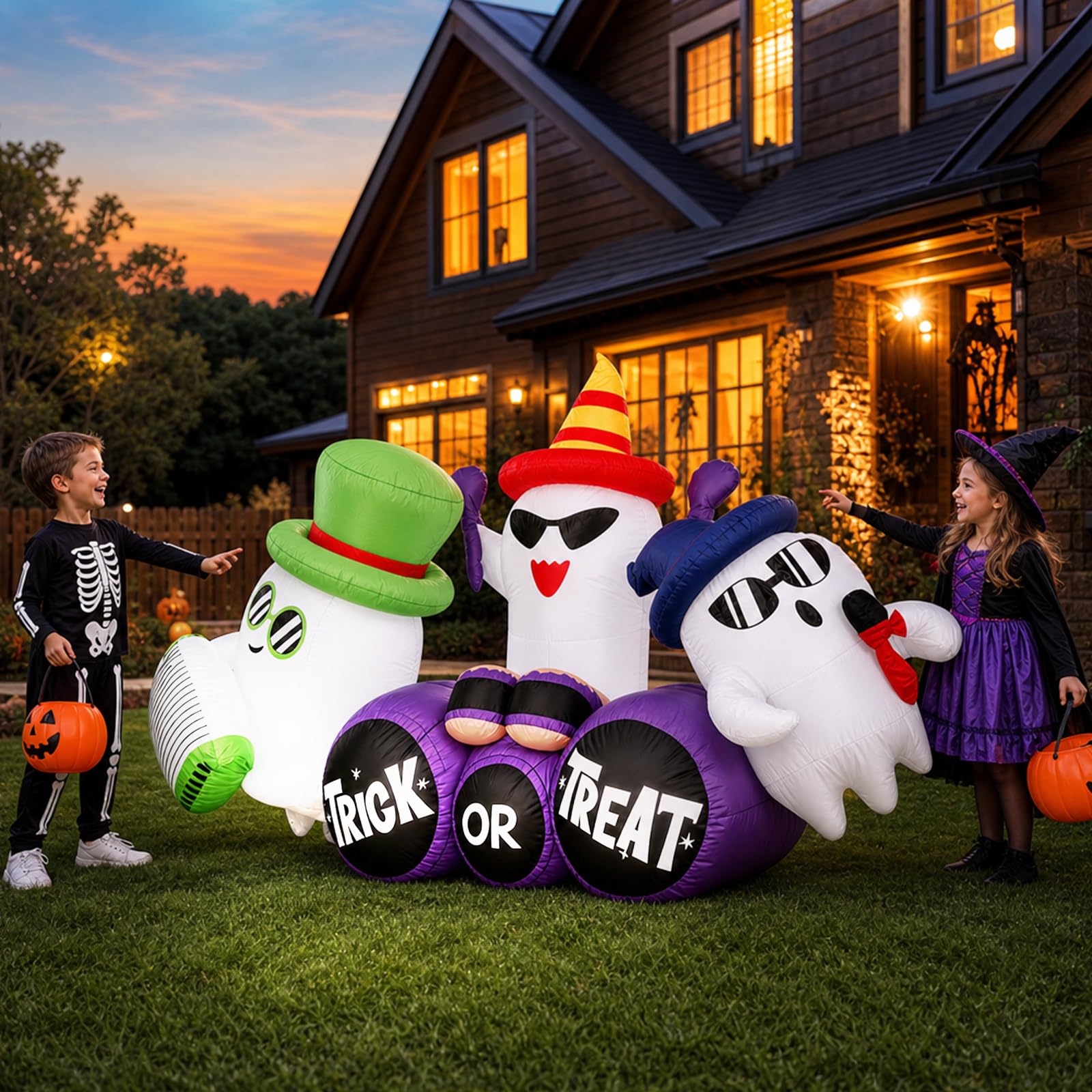 240cm Inflatable Halloween Spi - огляд і ціна Outdoor Lighting Effects